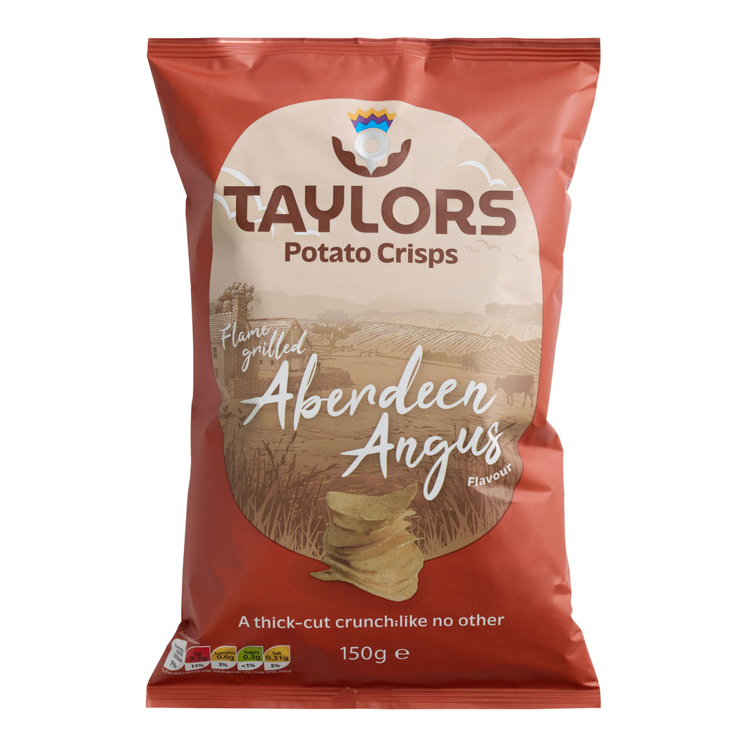 Taylors Flame Grilled Aberdeen Angus Potato Chips Crisps 5.3oz