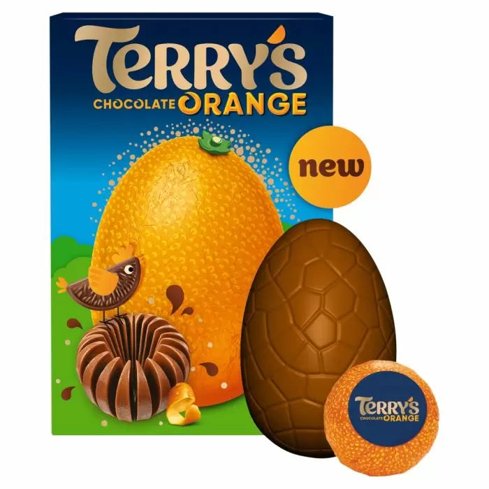 Terry Orange Easter Extra Large Egg 307g Easter - FRAGILE