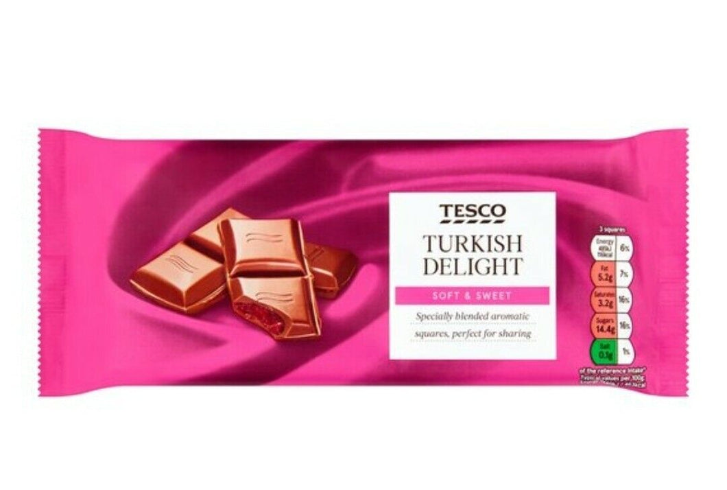 Tesco Turkish Delight Bar 150g