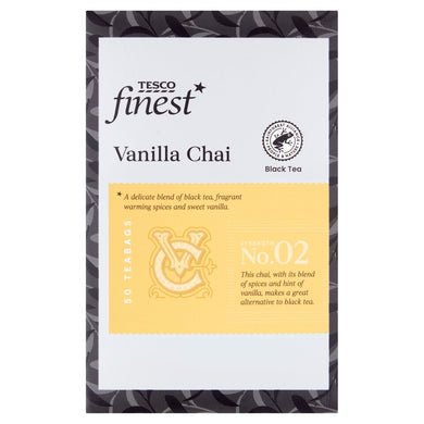 Tesco Finest Vanilla Chai 50 Tea Bags 125G