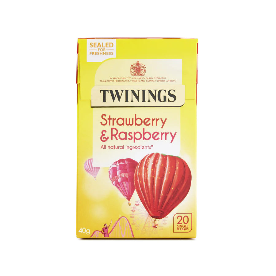 Twining Strawberry and Raspberry Teabags 20ct