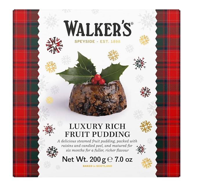 Walkers Christmas Pudding (plum) 7oz #3714    - Christmas