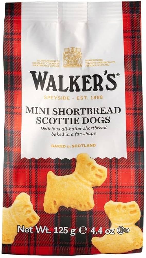 Walkers Shortbread Mini Scottie Dog Bag 4.4oz # 1916