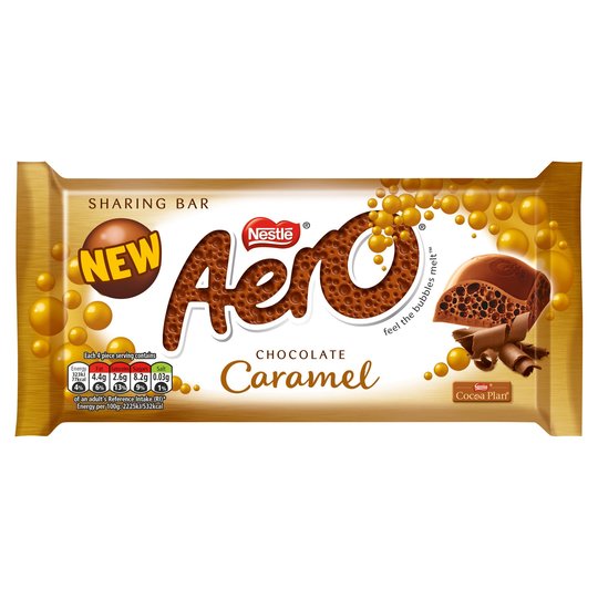 Aero Giant Bar Milk CARAMEL Chocolate 90g