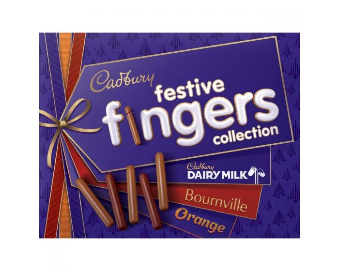 Cadbury Festive Fingers Collection Box 342g - CHRISTMAS
