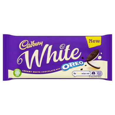 Cadbury White Chocolate Oreo Bar 120g NEW