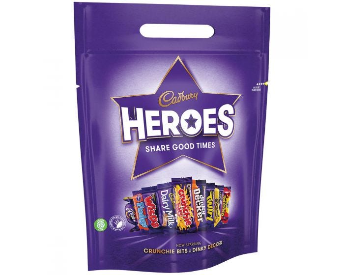 Cadbury Heroes Pouch 300g CHRISTMAS