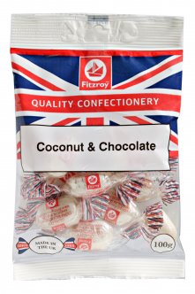 Fitzroy Coconut & Chocolate 100g Bag