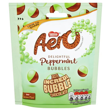 Aero Peppermint Chocolate Bubbles Pouch 92g