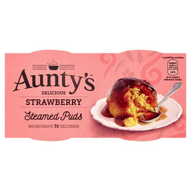 Aunty's Strawberry Sponge Pudding 2pk (2x95g)