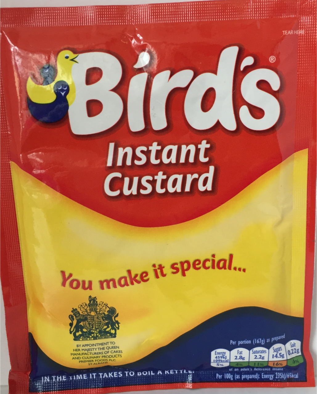 Birds Custard  Instant Whisk & Serve 75g
