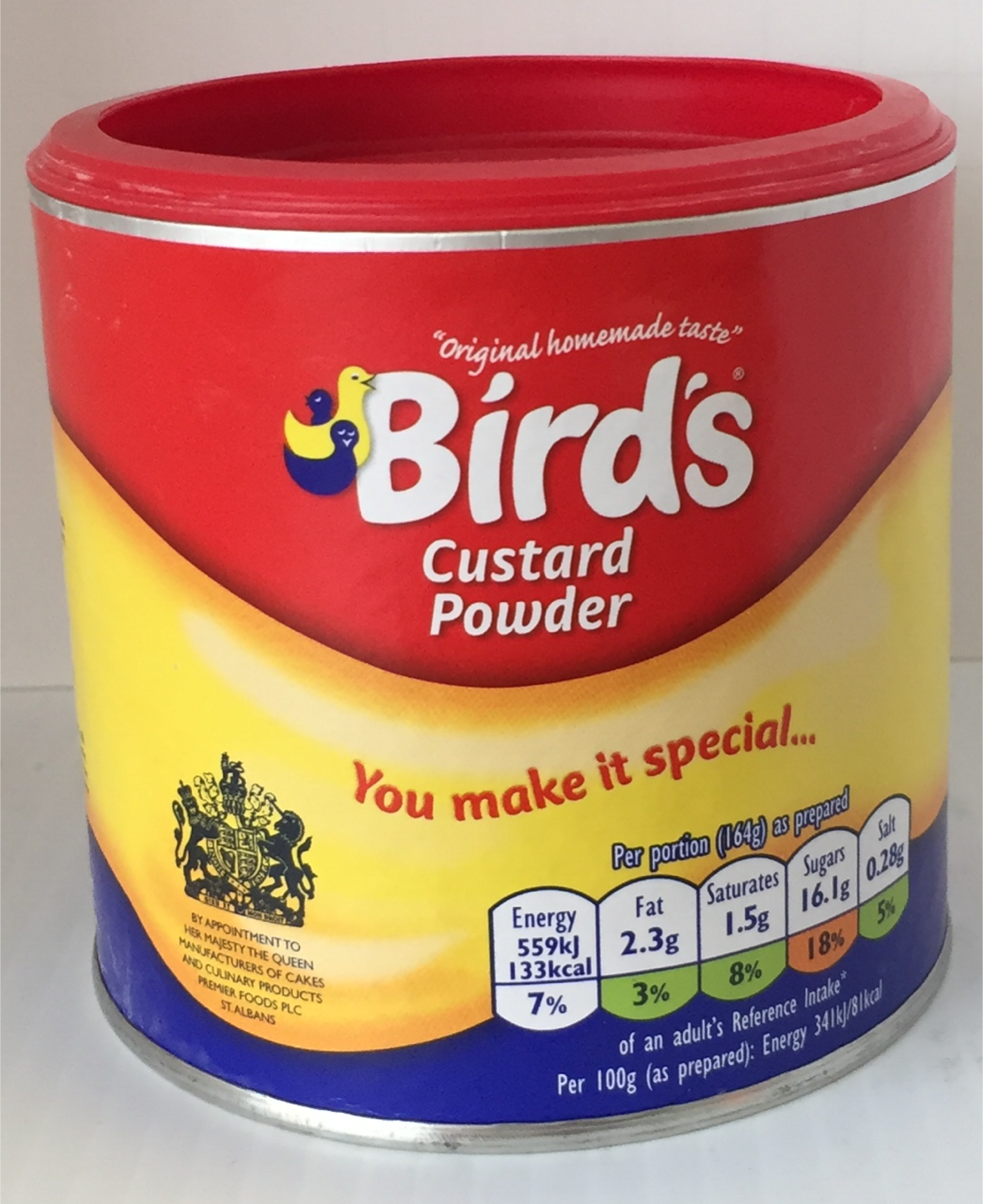 Birds Custard Drum 250g