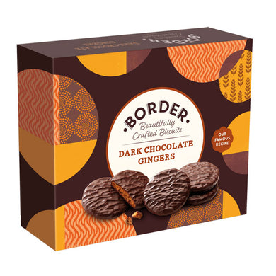 Borders Dark Chocolate Ginger Biscuits 255g CHRISTMAS