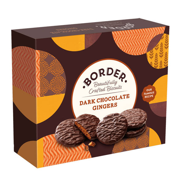 Borders Dark Chocolate Ginger Biscuits 255g CHRISTMAS