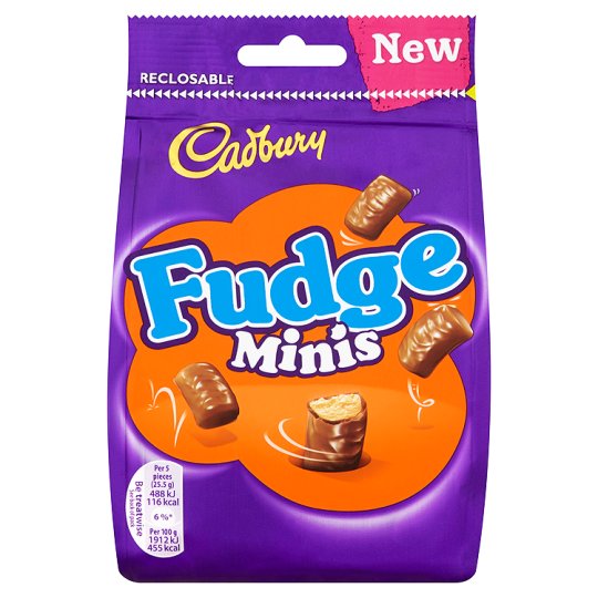 Cadbury Fudge Bites Minis Chocolate Bag 120G