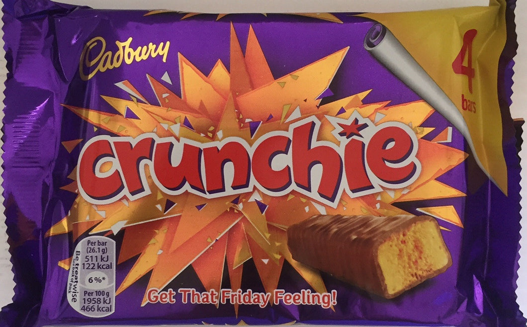 Cadbury Crunchie Bar (4 x 26g) 4 pack