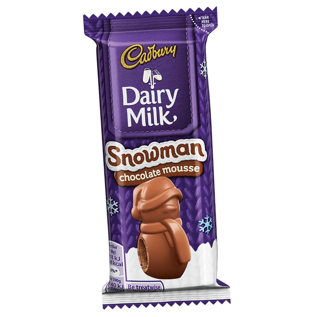 Cadbury Dairy Milk Chocolate Mousse Snowman- CHRISTMAS