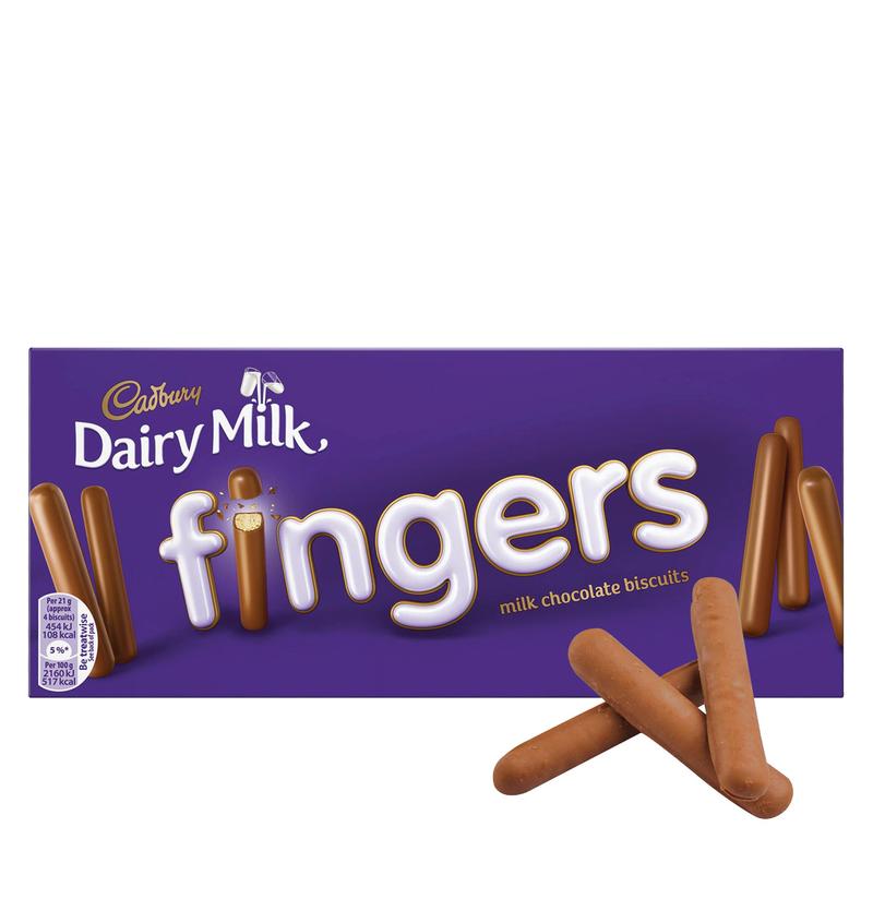 Cadbury Finger Milk Chocolate Biscuits 114g – Jolly Grub