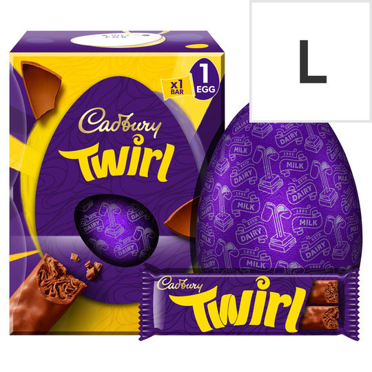 Cadbury Twirl Easter Egg Large 198G - FRAGILE
