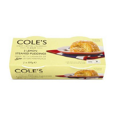 Coles Lemon Steamed Pudding 2pk (2x110g) - CHRISTMAS