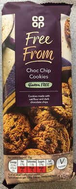 Co op Free From Chocolate Chip Cookies 145g