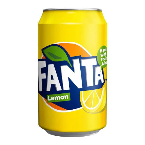 Fanta Lemon Soda Can 330ml