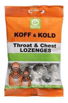Fitzroy Koff & Kold Throat & Chest Lozenges 100g Bag