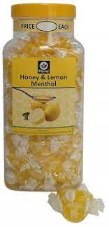 Fitzroy Honey & Lemon Menthol Sweets Jar 2kg