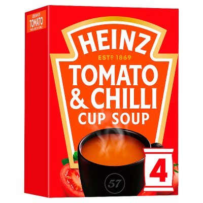 Heinz Cream of Tomato with Chilli Cup a Soup (4x22g)