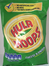 KP Hula Hoops Crisps Cheese and onion 34g  x 6 packs