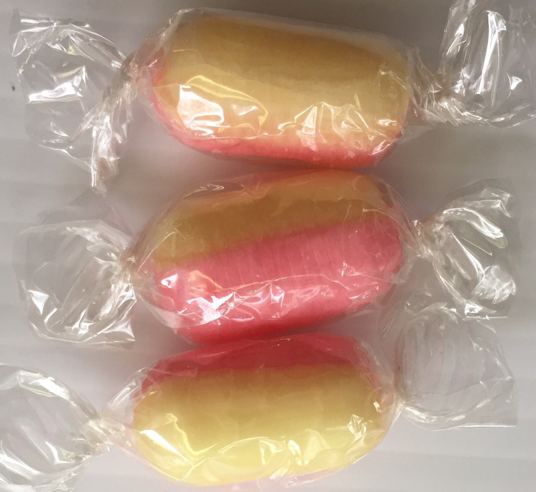 JG Kingsway Rhubarb & Custard Wrapped Sweets 100g