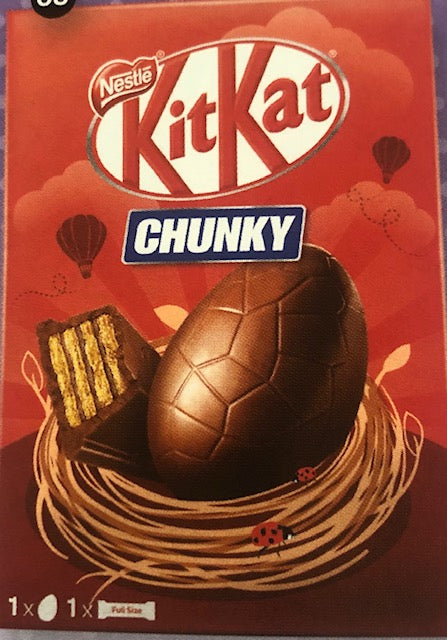 Nestle Kitkat Chunky Medium Egg 129g - FRAGILE - EASTER