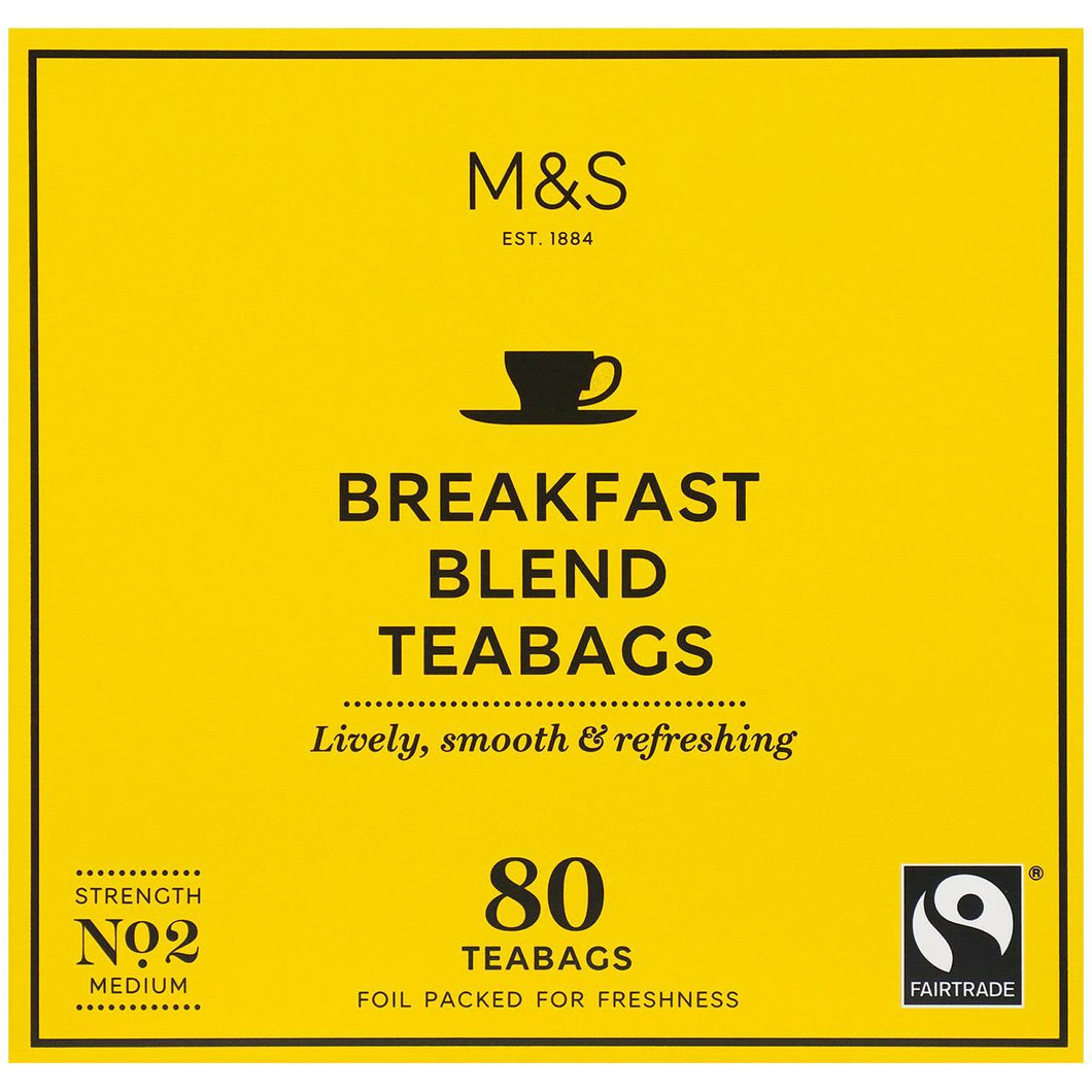 M & S Breakfast Blend Teabags 80ct