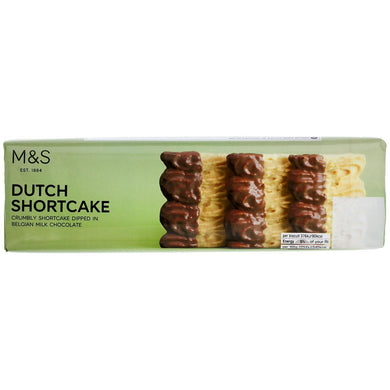 M&S Dutch Shortcake Dipped in Milk Chocolate 150g TWIN PACK