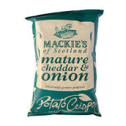 Mackie's Mature Cheddar & Onion Crisps 150g (5.3 oz)