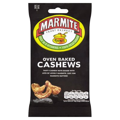 Marmite Oven Baked Cashews Bag 90g