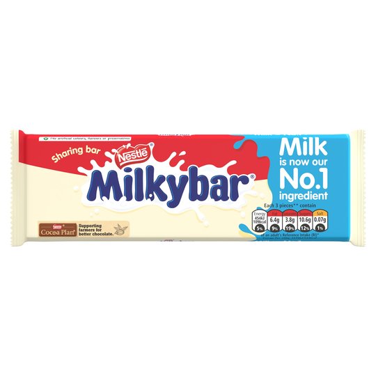 Milky Bar White Chocolate Bar 90g Large