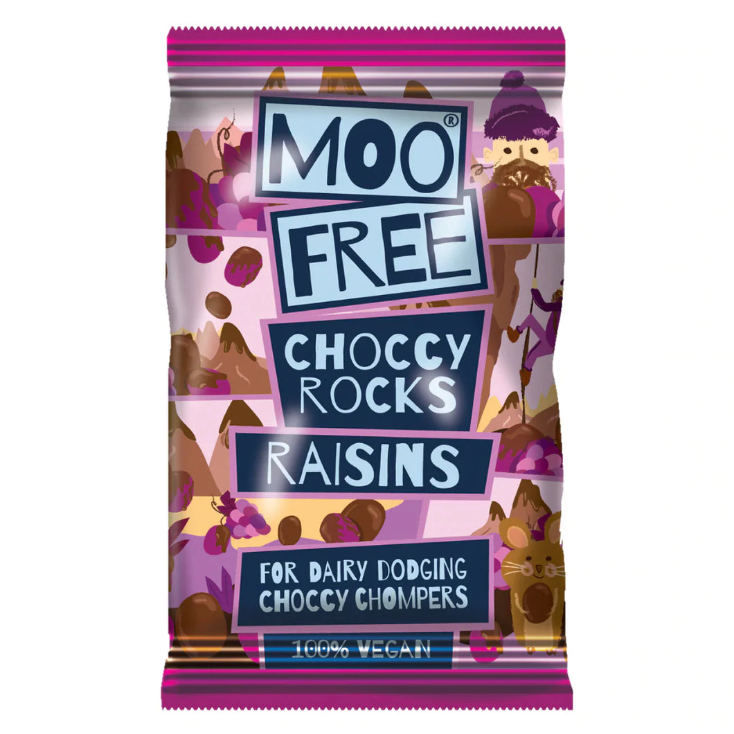Moo Free Choccy Rocks Raisins 35g BBE 6/23