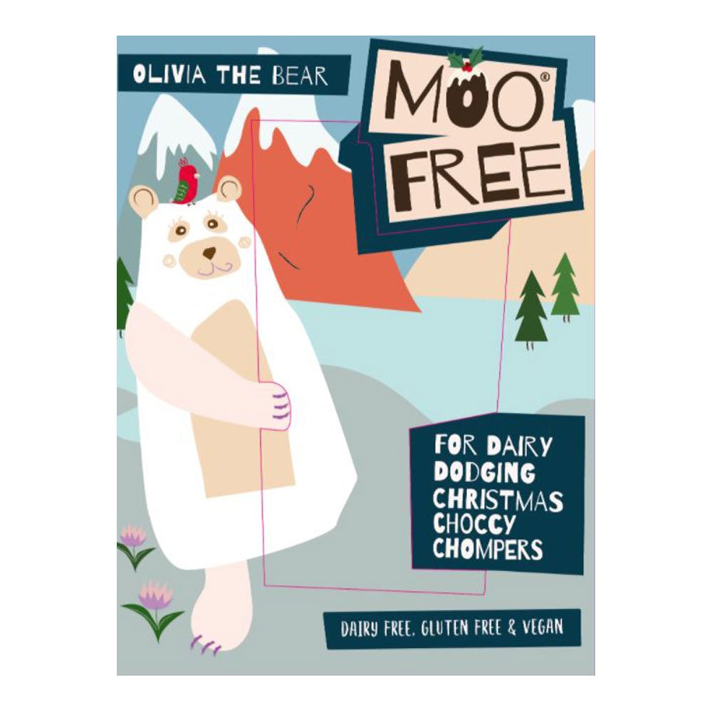 Moo Free Olivia Bear Hollow Shape WHITE - DATED 5/23