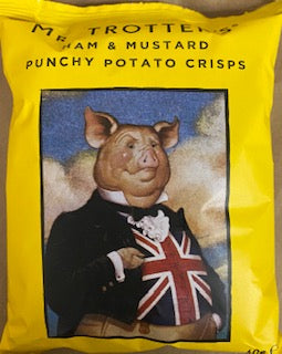 Mr Trotters Ham & Mustard Potato Crisps potato chips 40g