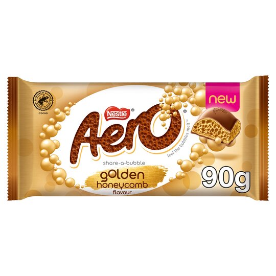 Aero Giant Bar Golden Honeycomb 90g NEW