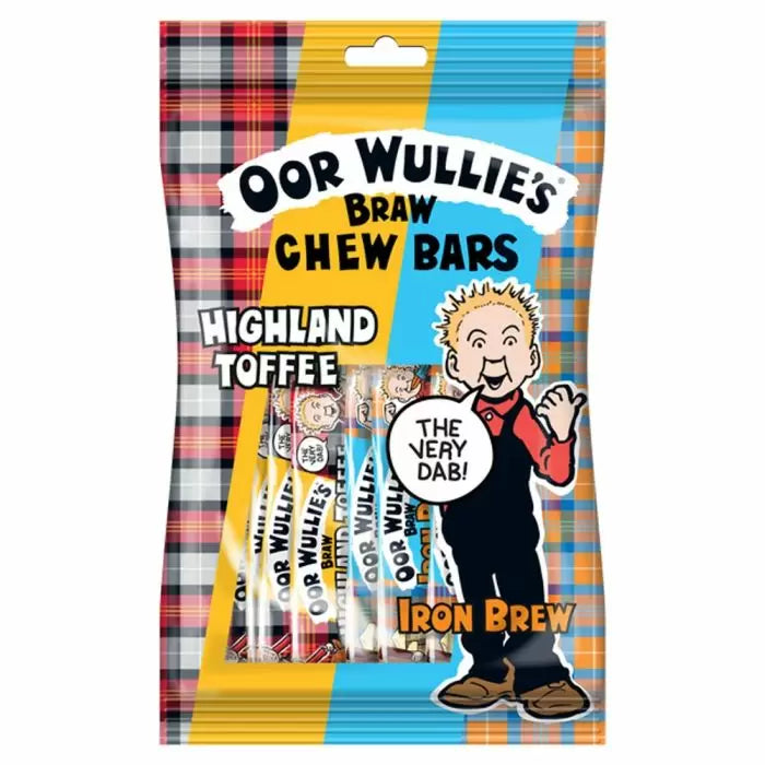 Oor Wullies Mini Chew BARS Bags 150g