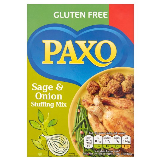 Paxo Gluten Free Sage & Onion Stuffing Mix 150g CHRISTMAS