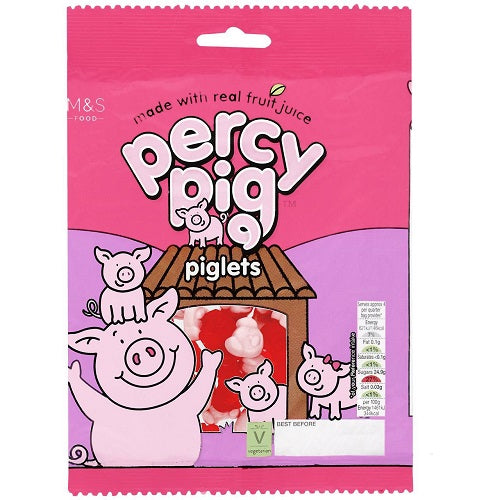 M & S Percy Pig Piglets 170g Bag