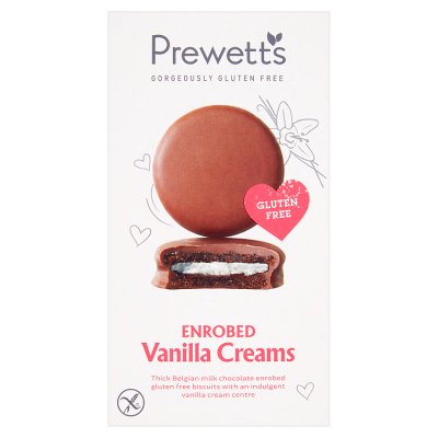 Prewetts Gluten Free Enrobed Vanilla Creams Cookie 192g
