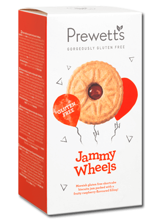 Prewetts Gluten Free Jammy Wheels Biscuit 160g