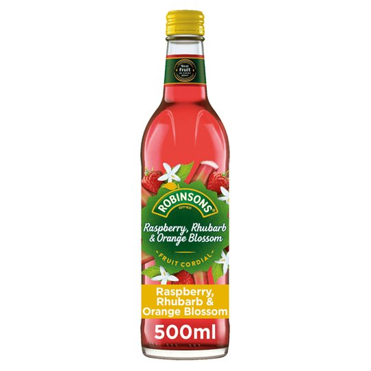 Robinsons Raspberry Orange & Rhubarb Cordial 500ml - FRAGILE