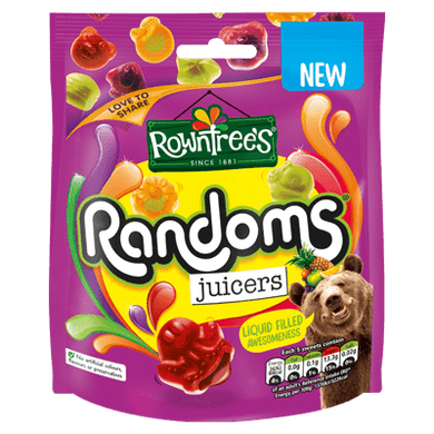 Rowntrees Randoms Juicers Purple Bag 150g