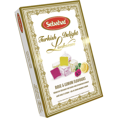 Sebahat Rose & Lemon Turkish Delight 250g - Christmas