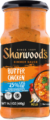 Sharwoods 25% less fat Butter Chicken Simmer Sauce 400g